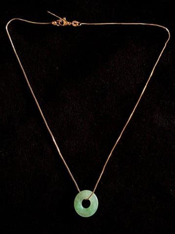 Hanger met ketting, in uitstekende staat - Jade - China -