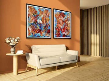 Luc Mora - L espression couleur - XXL - Dyptich
