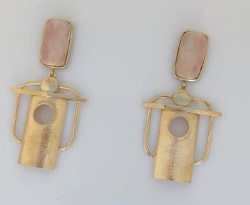 Zonder minimumprijs - Oorbellen Zilver - 14.00ct. tw. Opaal, Handtassen en Accessoires, Oorbellen, Nieuw