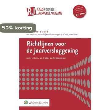 Richtlijnen voor de Jaarverslaggeving 2016 9789013136432, Verzenden, Gelezen, Wolters Kluwer Nederland B.V.
