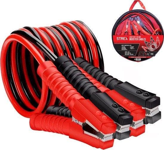 2dekans | Strex Startkabels 25 mm2 - 3.5M - 750A - Extra, Auto diversen, Auto-accessoires, Ophalen of Verzenden