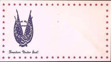 Amerikaanse envelop WWII (lijst optie), Verzenden