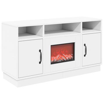vidaXL Elektrische haard Wit 100 x 33 x 55 cm Bewerkt hout, Verzenden, Nieuw