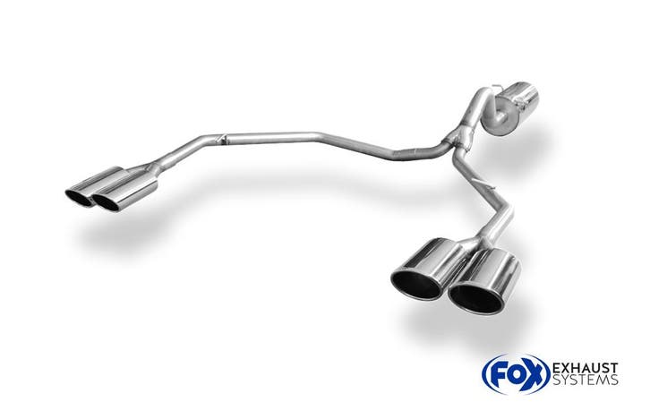 FOX VW Amarok 4x4 einddemper uitgang rechts/links - 2x115x85, Autos : Pièces & Accessoires, Systèmes d'échappement, Envoi