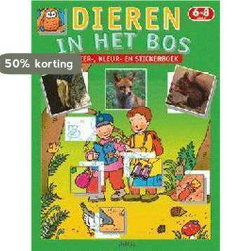 Dieren In Bos Leerkleur Stickerboek 9789024380169, Verzenden