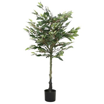 vidaXL Kunstfuxus boom 480 bladeren 130 cm groen, Verzenden