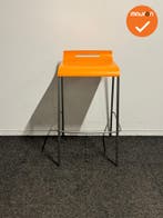 Oranje Van der Sluis Kruk – Refurbished Design met Chroom, Ophalen of Verzenden, Stoel