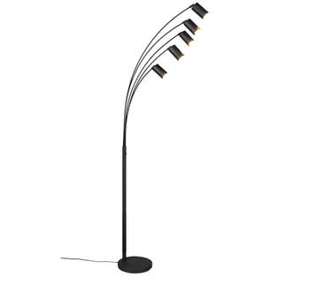 Trio MARLEY vloerlamp | GU10 Fitting | mat zwart | Ø 28 cm |, Verzenden