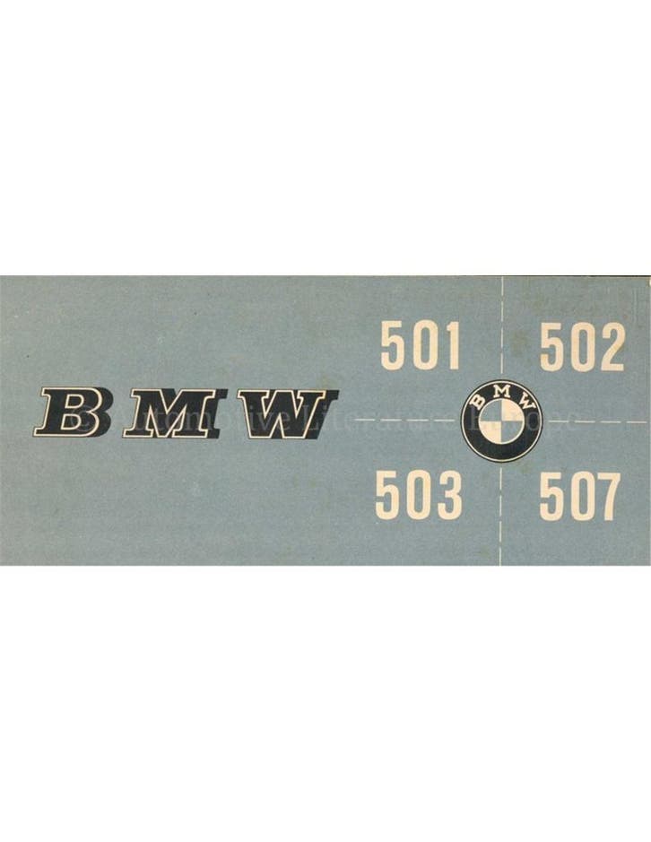 1955 BMW PROGRAMMA BROCHURE NEDERLANDS, Livres, Autos | Brochures & Magazines