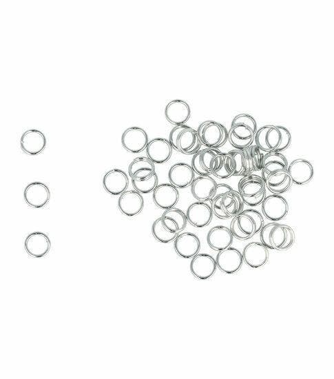 DIY splitringen 0,5 cm – metalen ringetjes – zilver – set, Hobby & Loisirs créatifs, Bricolage