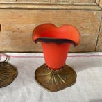 Lamp (2) - Pâte de verre - Tafel-/Nachtlamp, Antiek en Kunst