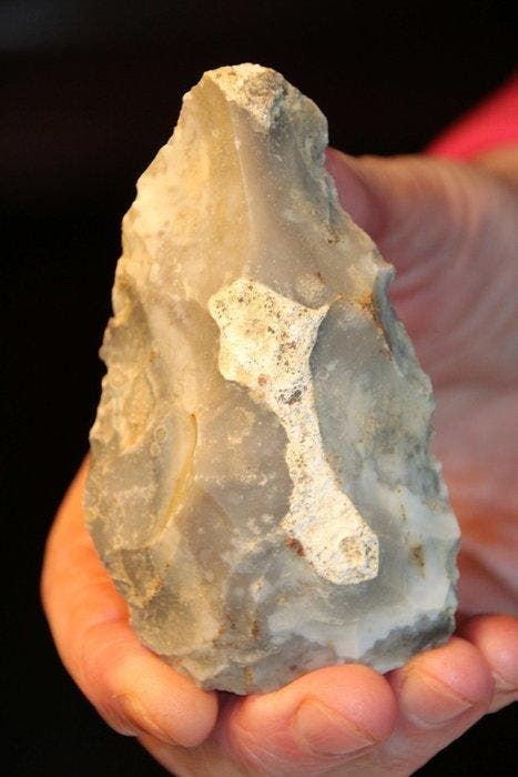 Paleolithisch Vuursteen Grote bifaces en een bijl-achtig, Antiquités & Art, Antiquités | Autres Antiquités