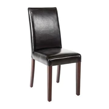 Stoelen | Kunstleer/Hout | Black | Houtlook Poten | Indoor, Verzenden, Nieuw in verpakking