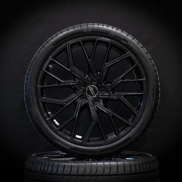 21 inch velgen Audi A6 Zomerbanden 255/35/21   Origineel, Ophalen of Verzenden, Banden en Velgen