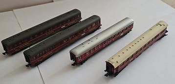 Trix, Roco N - Wagon de passagers pour trains miniatures (4), Hobby & Loisirs créatifs, Trains miniatures | Échelle N