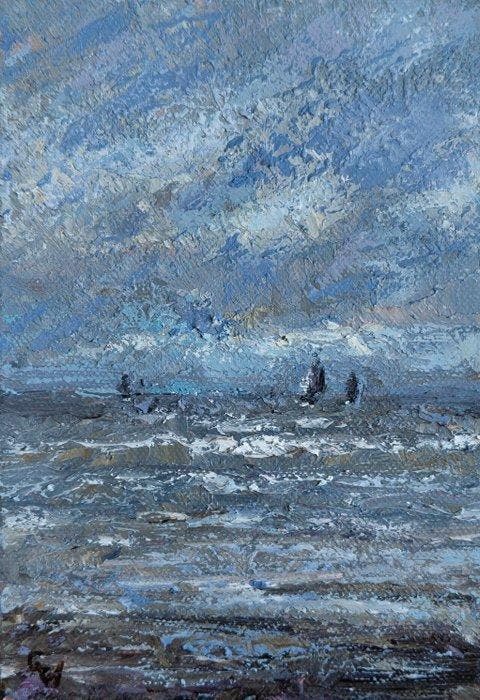 C.Wakum (1966) - De terugkeer, Antiquités & Art, Art | Peinture | Classique