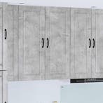 vidaXL Vaatwasserpaneel Beton Grijs 40 x 31 x 100 cm Bewerkt, Verzenden, Nieuw