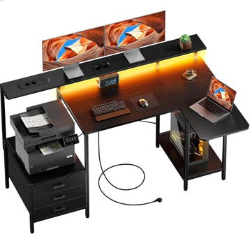 HLDIRECT Hoekbureau met inklapbaar blad, 140 cm, L-vormig ga, Verzenden, Nieuw