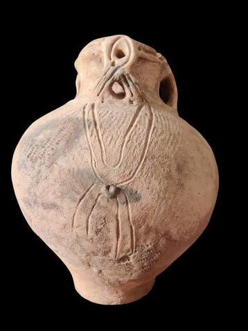 JOMON Terracotta Jomon-pot: primitieve pot uit het, Antiek en Kunst