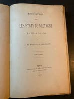 A du bouetiez - Recherche sur les états de Bretagne - 1875
