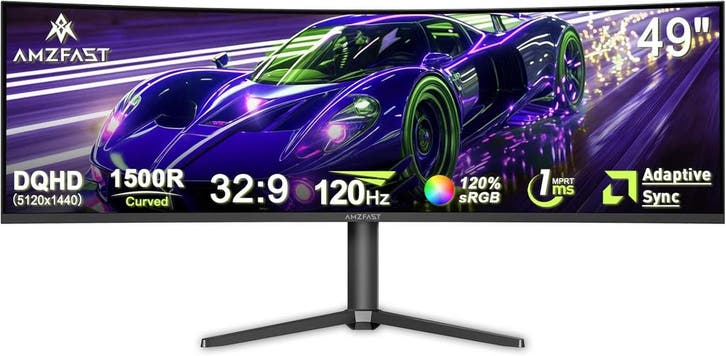 Gaming Monitor - Beeldscherm computer - 49 inch - Curved - 1, Maison & Meubles, Accessoires pour la Maison | Autre, Envoi