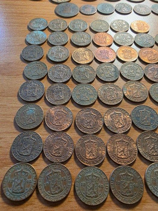Nederlands-Indië. Lot van 111 stuks (Zonder minimumprijs), Postzegels en Munten, Munten | Nederland