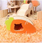 Houten Knaagdier Hamster Huisje Wortel, Verzenden