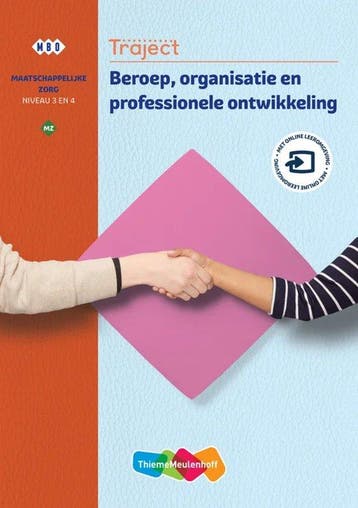 Traject MZ Beroep,org.en prof.ontw. niveau 3/4 boek en, Boeken, Verzenden, Zo goed als nieuw