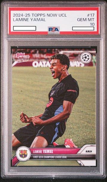 2024-25 Topps now UCL Lamine yamal #17 Graded card - PSA 10, Nieuw