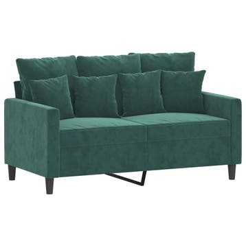 Bank Donkergroen | 30% korting | Retour deal (tweezitsbank), Huis en Inrichting, Zetels | Zetels, Verzenden, 75 tot 100 cm, Rechte bank