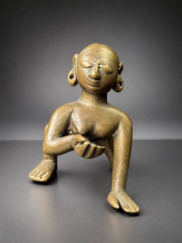 Beeld, Bala Krishna – Odisha - Inde (XVIIIe siècle) - 7 cm -