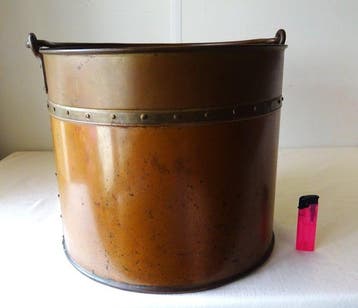 Openhaard accessoire - Vintage Rood Koperen Nagelemmer -