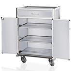 Minibar Bijvulwagen | Aluminium/Hout | 3 Niveaus | Wielen, Zakelijke goederen, Verzenden, Nieuw in verpakking