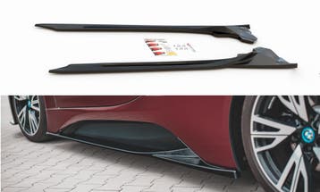 Maxton Design Sideskirts Diffusers Glans Zwart BMW I8 B3688, Auto-onderdelen, Nieuw, Links, BMW