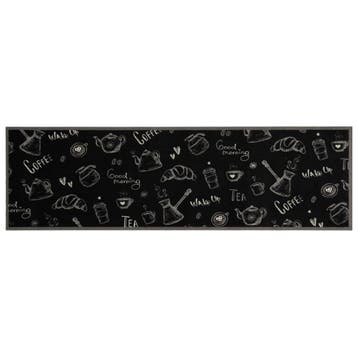 vidaXL Keukenmat wasbaar ochtendprint 45x150 cm fluweel, Verzenden, Nieuw