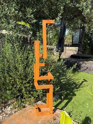 Ana Lucia B.M - Sculpture Corten - XXL - NO Reserve