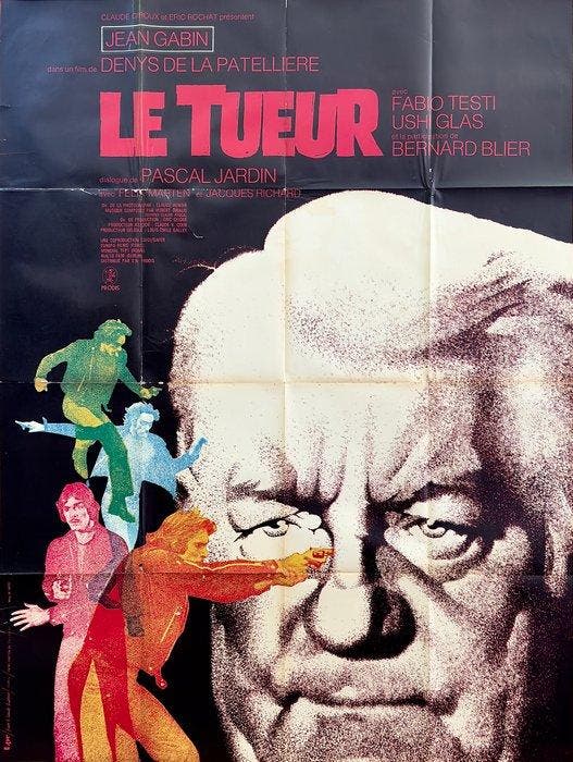 Jean Gabin - Le Tueur - Original French Movie Poster – Denys, Collections, Cinéma & Télévision
