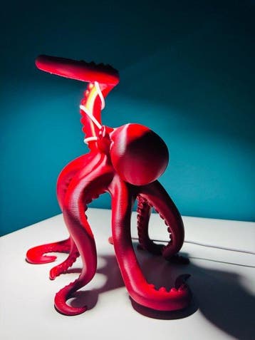 Tafellamp - Plastic - octopus