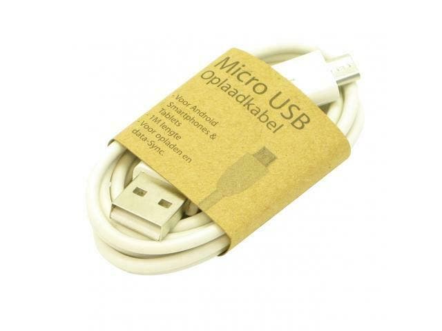 GrabNGo Laadkabel Micro USB Wit android tel, Autos : Divers, Carkits, Enlèvement ou Envoi