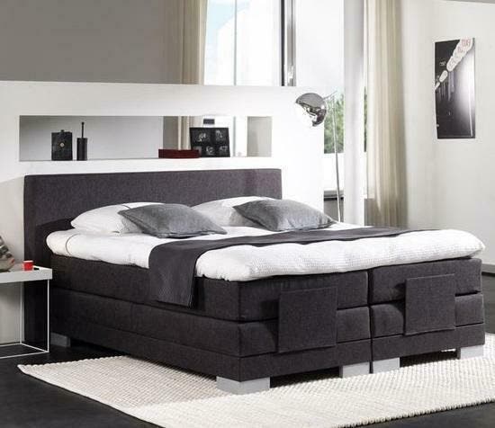 Boxspring Electrisch President 160 x 210 Washington Grey, Huis en Inrichting, Slaapkamer | Boxsprings