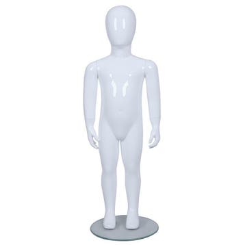*TIP*  Faceless etalagepop kind glossy wit 2-3 jaar mt 92/9, Ophalen of Verzenden