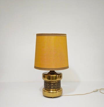 Tafellamp - Messing - Midden-eeuwse 1960/70