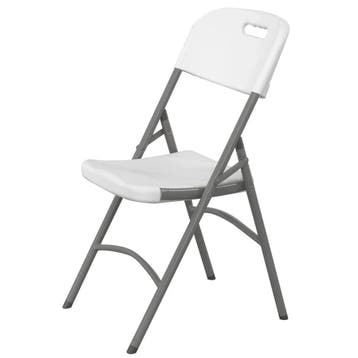 Opklapbare Buffetstoel | CATERING | Kunststof/Metaal | Wit, Verzenden, Nieuw in verpakking
