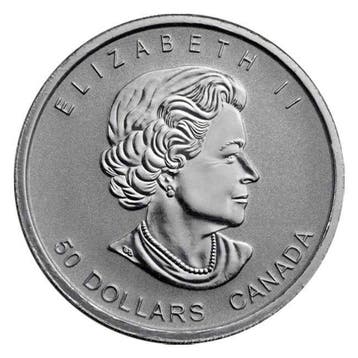 Canada. 50 Dollars 2017 1/2 oz $50 CAD Canada .9995 Fine