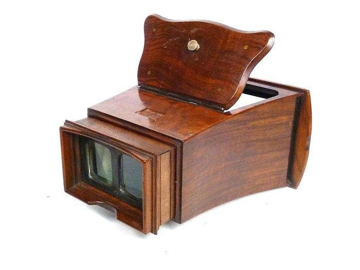 Stereo viewer Murray & Heath, 19th century, - with Diablerie, Collections, Appareils photo & Matériel cinématographique