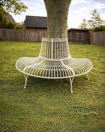 White Tree Bench Iron - New - Établi - Métal