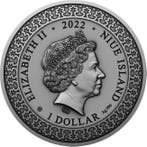Niue. 1 Dollar 2022 1 oz $1 NZD Niue Tariel Fighting The