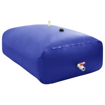 vidaXL Watertank met kraan opvouwbaar 2100 L PVC, Verzenden