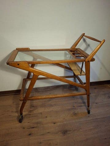 Chariot de service - Hêtre - Design italien des années 1950