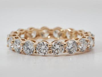Zonder minimumprijs - Ring - 14 karaat Geel goud - 3.23ct., Nieuw